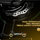 isinwheel GT4 45 MPH Dual Motor Off Road Electric Scooter | 2400W | 50 Mile Long Range | Folding E-Scooter