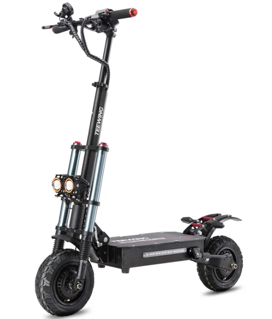 Teewing X5 55 MPH Dual Motor All-Terrain Electric Scooter | 6000W | 75 Mile Long Range | Folding Adult E-Scooter
