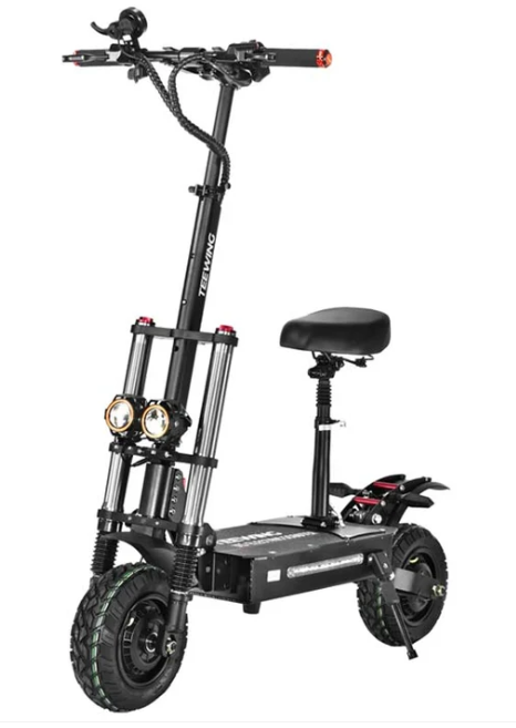 Teewing X5 55 MPH Dual Motor All-Terrain Electric Scooter | 6000W | 75 Mile Long Range | Folding Adult E-Scooter