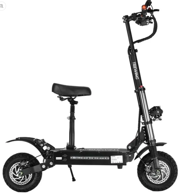 Teewing X5 55 MPH Dual Motor All-Terrain Electric Scooter | 6000W | 75 Mile Long Range | Folding Adult E-Scooter
