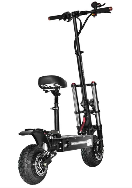 Teewing X5 55 MPH Dual Motor All-Terrain Electric Scooter | 6000W | 75 Mile Long Range | Folding Adult E-Scooter