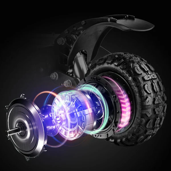 Teewing X5 55 MPH Dual Motor All-Terrain Electric Scooter | 6000W | 75 Mile Long Range | Folding Adult E-Scooter