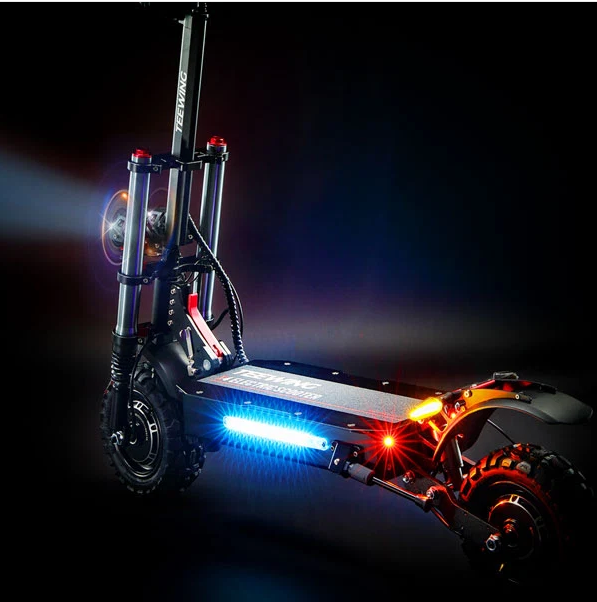 Teewing X5 55 MPH Dual Motor All-Terrain Electric Scooter | 6000W | 75 Mile Long Range | Folding Adult E-Scooter