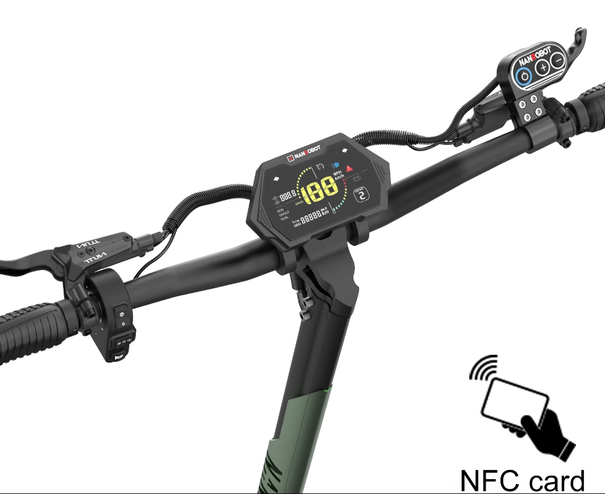 NANROBOT D6+ Max 45 MPH Dual Motor All-Terrain Electric Scooter | 3000W | 75 Mile Long Range Folding E-Scooter