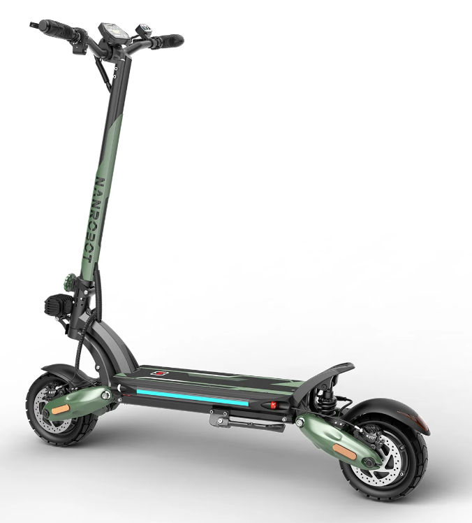 NANROBOT D6+ Max 45 MPH Dual Motor All-Terrain Electric Scooter | 3000W | 75 Mile Long Range Folding E-Scooter