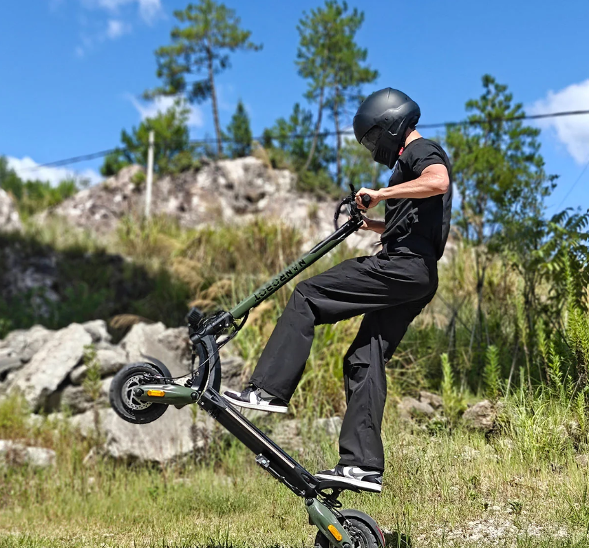 NANROBOT D6+ Max 45 MPH Dual Motor All-Terrain Electric Scooter | 3000W | 75 Mile Long Range Folding E-Scooter