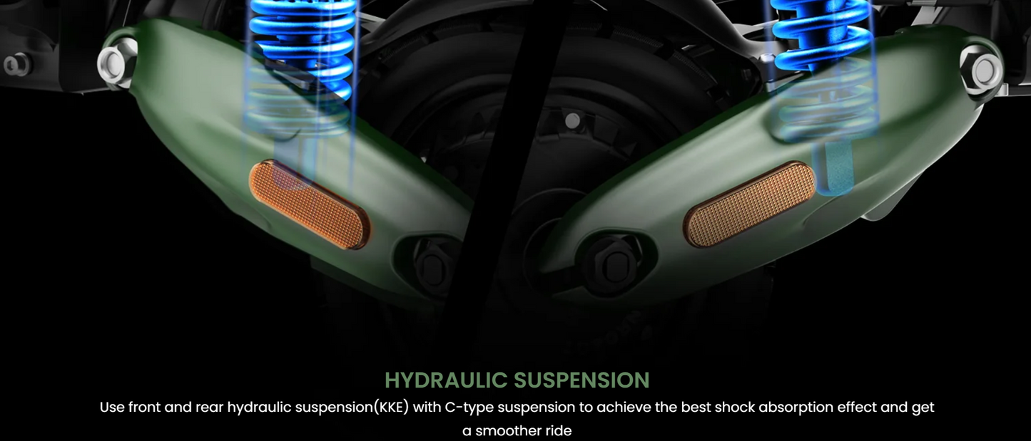 NANROBOT D6+ Max 45 MPH Dual Motor All-Terrain Electric Scooter | 3000W | 75 Mile Long Range Folding E-Scooter