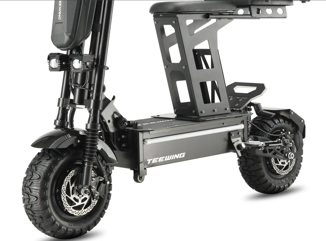Teewing Z4 Pro 55 MPH Dual Motor All-Terrain Electric Scooter | 8000W | 65 Mile Long Range | Folding Adult E-Scooter
