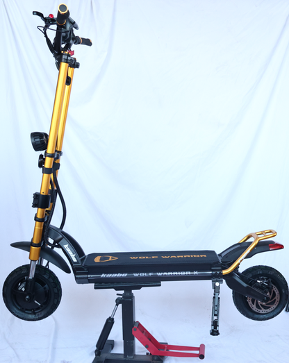 Kaabo Wolf Warrior X Max 44 MPH Dual Motor Adult Electric Scooter | 4000W Peak | 56 Mile Long Range Dual Stem NFC Key Lock E-Scooter