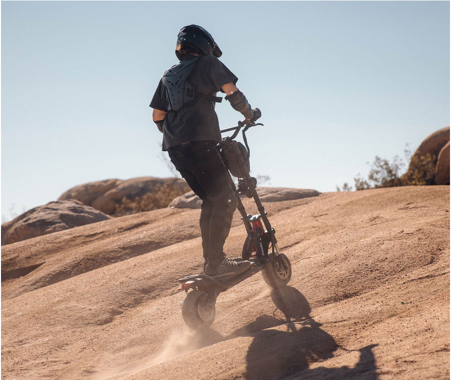 Kaabo Wolf Warrior 11 Pro+ 50 MPH Dual Motor Long Range Electric Scooter | 5400W Peak | 93 Mile Range Dual Stem E-Scooter