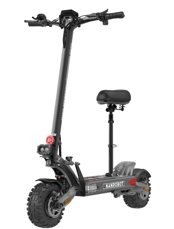NANROBOT LS7+ 74 MPH Dual Motor All-Terrain Electric Scooter | 6000W | 81 Mile Long Range Folding Adult E-Scooter